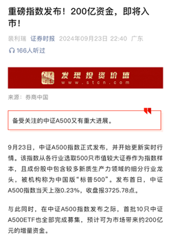 A500成最快破千亿元宽基指数，A500ETF（159339）盘中溢价，川发龙蟒等多股涨停丨ETF观察