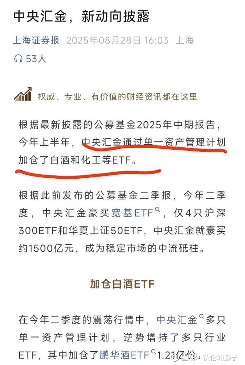 汇金资产加仓酒ETF
